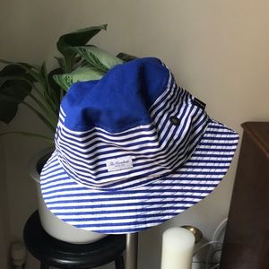 The Hundreds Blue and White Striped Bucket Hat